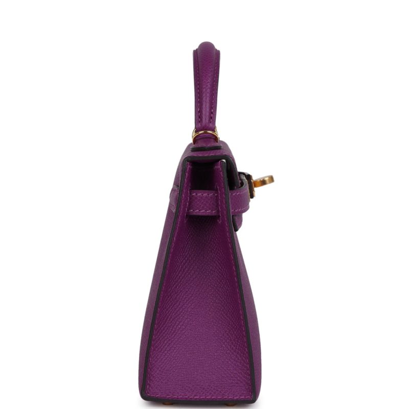 Hermes Kelly Sellier 20 Anemone Epsom Gold Hardware - Image 3