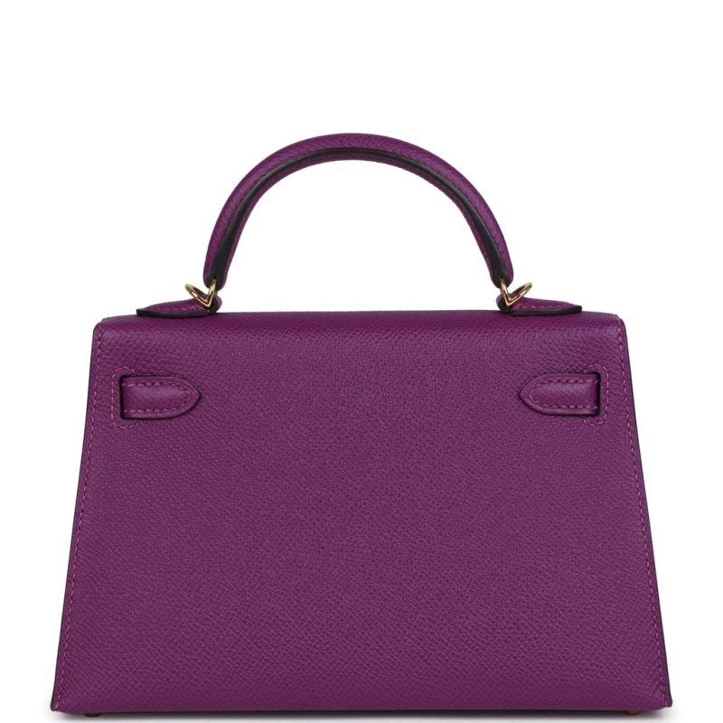 Hermes Kelly Sellier 20 Anemone Epsom Gold Hardware - Image 4