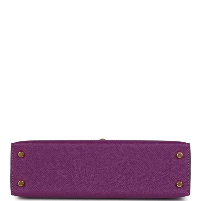 Hermes Kelly Sellier 20 Anemone Epsom Gold Hardware - Image 5
