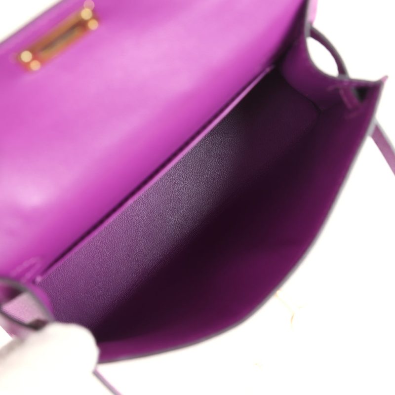 Hermes Kelly Sellier 20 Anemone Epsom Gold Hardware - Image 7