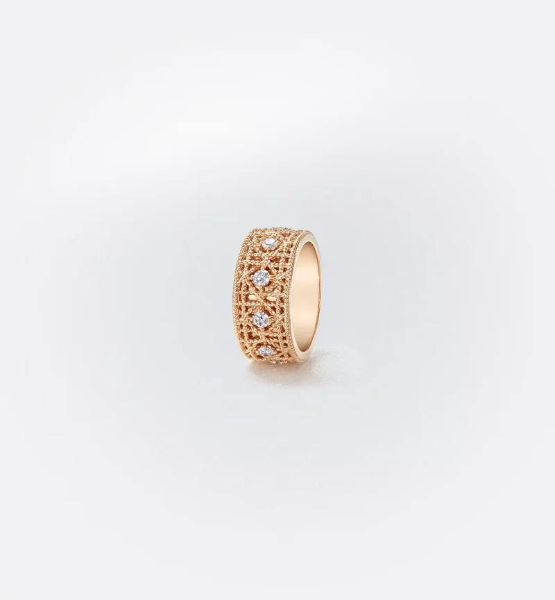 My Dior Ring Pink Gold and Diamonds - Image 2
