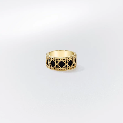My Dior Ring Yellow Gold and Black Lacquer