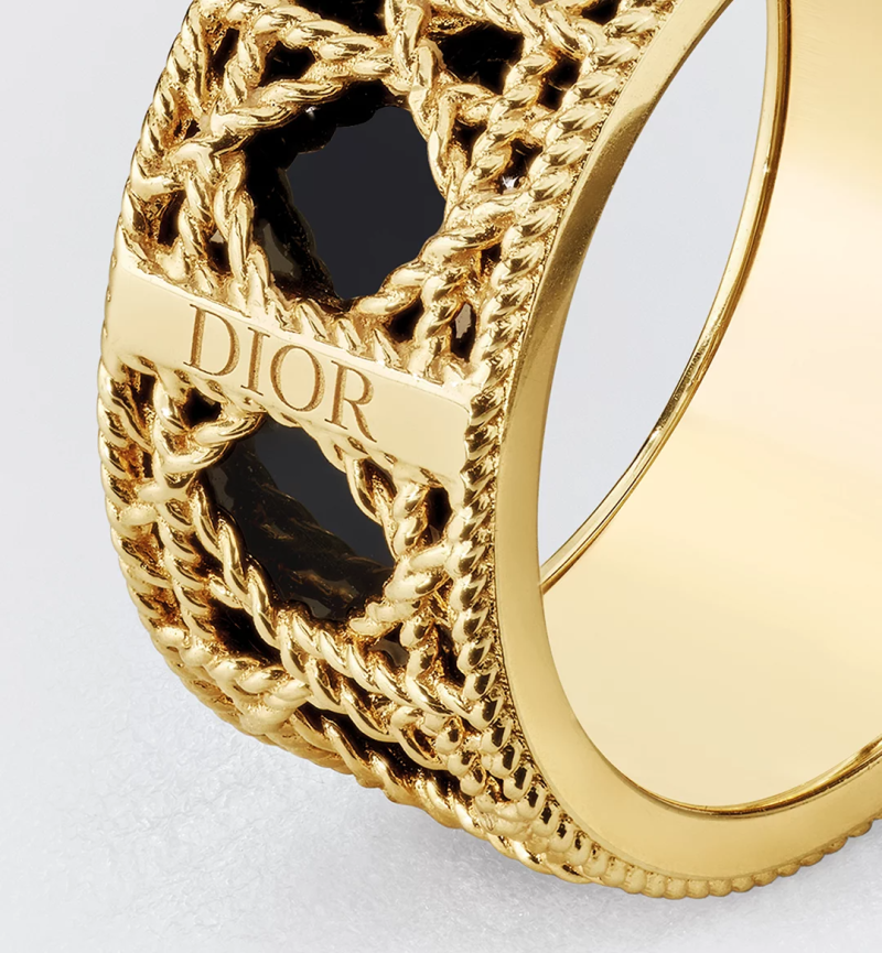 My Dior Ring Yellow Gold and Black Lacquer - Image 3
