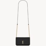 YSL Cassandre Phone Holder in Smooth Leather