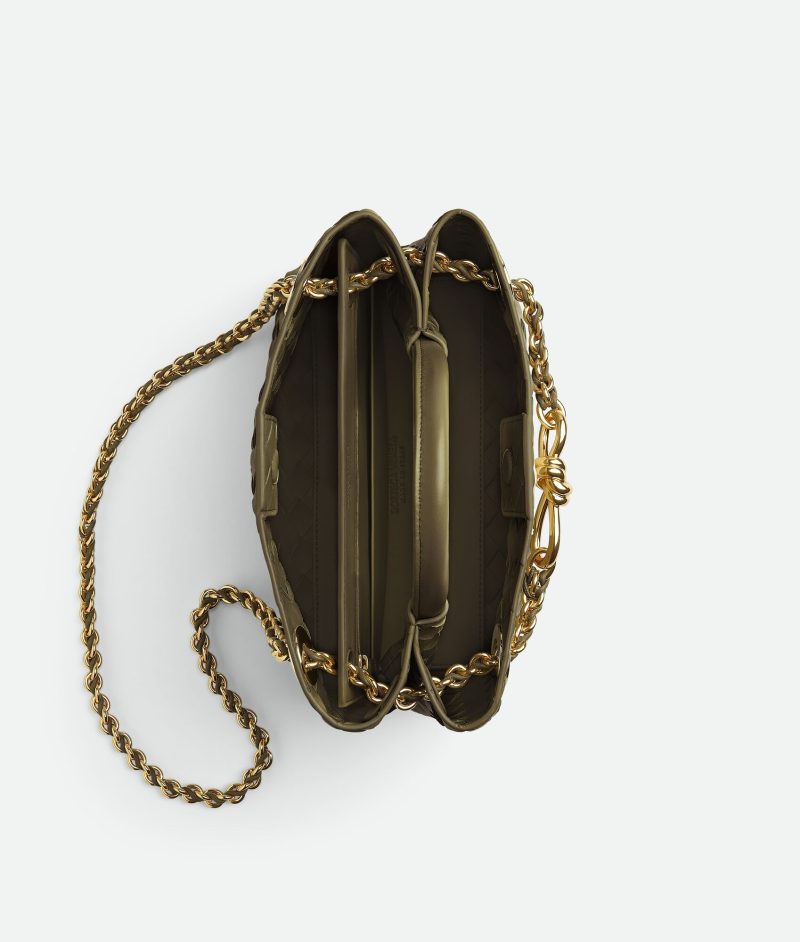 Bottega Veneta Small Andiamo With Chain - Image 3