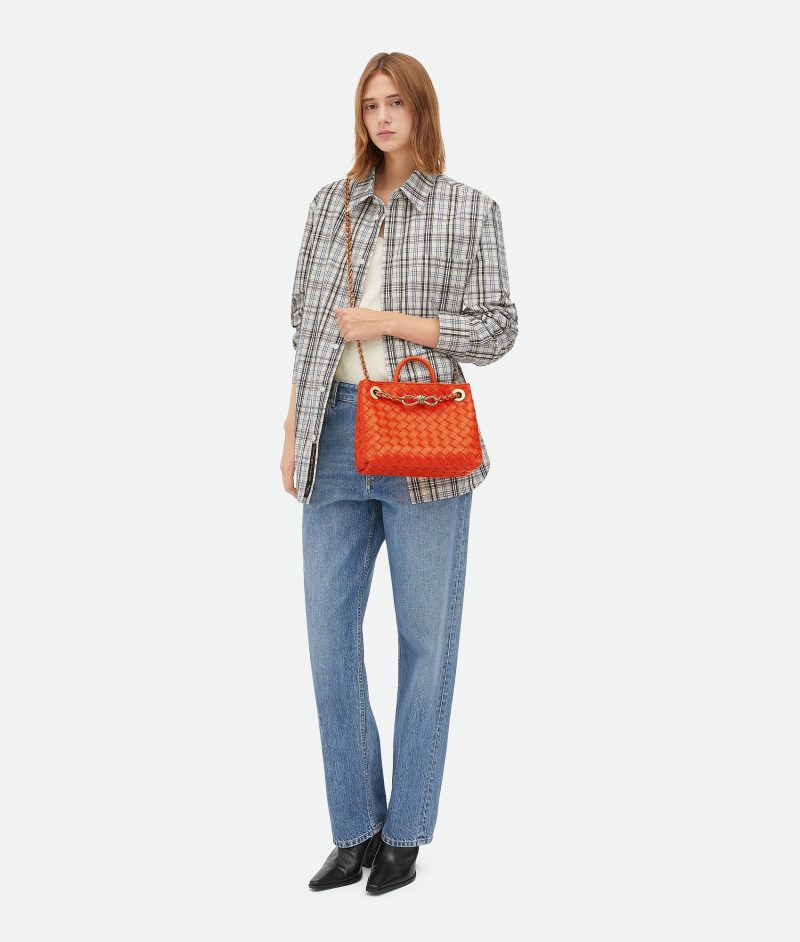 Bottega Veneta Small Andiamo With Chain - Image 3