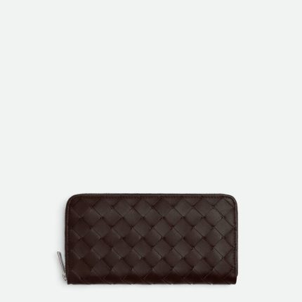 Intrecciato Zip Around Wallet