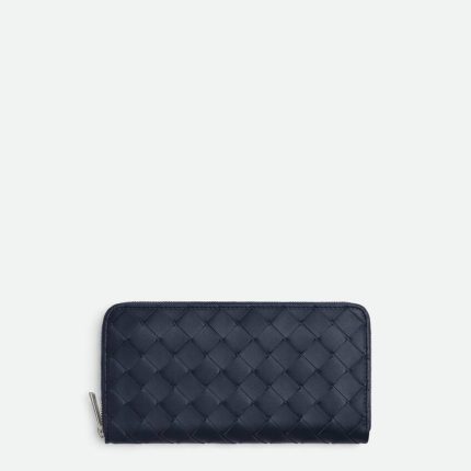 Intrecciato Zip Around Wallet