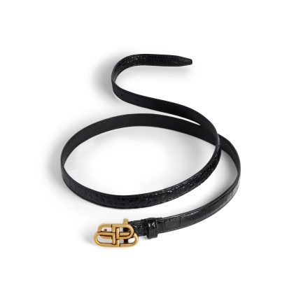 Women’s Bb Super Thin Belt in Black