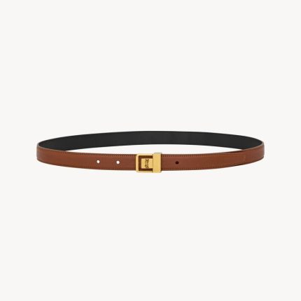 la 66 thin belt in grained lambskin