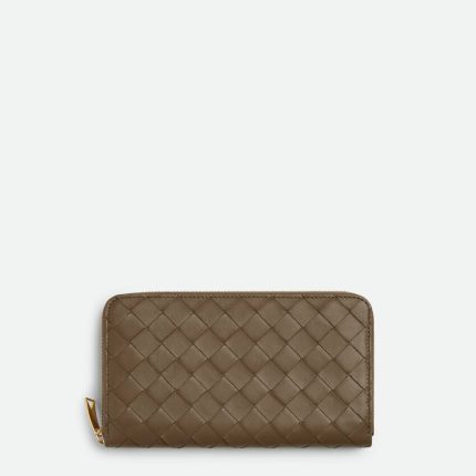 Intrecciato Zip Around Wallet