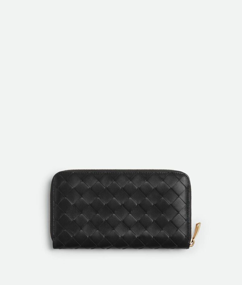 Intrecciato Zip Around Wallet