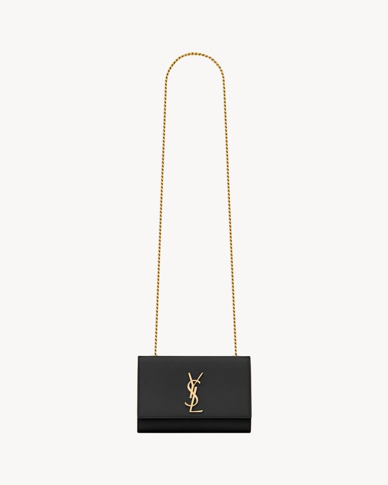 YSL Kate Small in Grain De Poudre Embossed Leather
