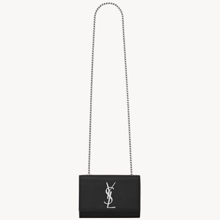 YSL Kate Small in Grain De Poudre Embossed Leather