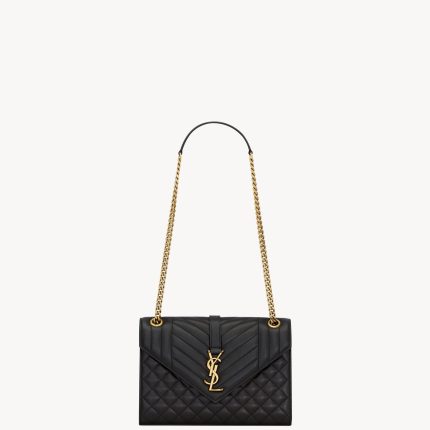 YSL ENVELOPE Medium in MATELASSé Lambskin