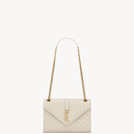 YSL ENVELOPE Medium in MATELASSé Lambskin