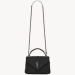 YSL College Medium in Quilted Leather