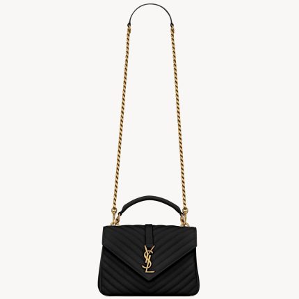YSL College Medium in Quilted Leather