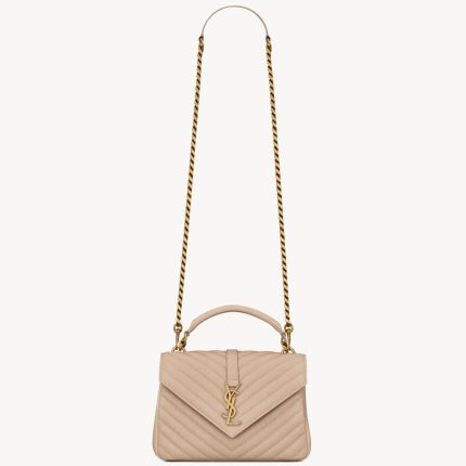YSL College Medium in Quilted Leather