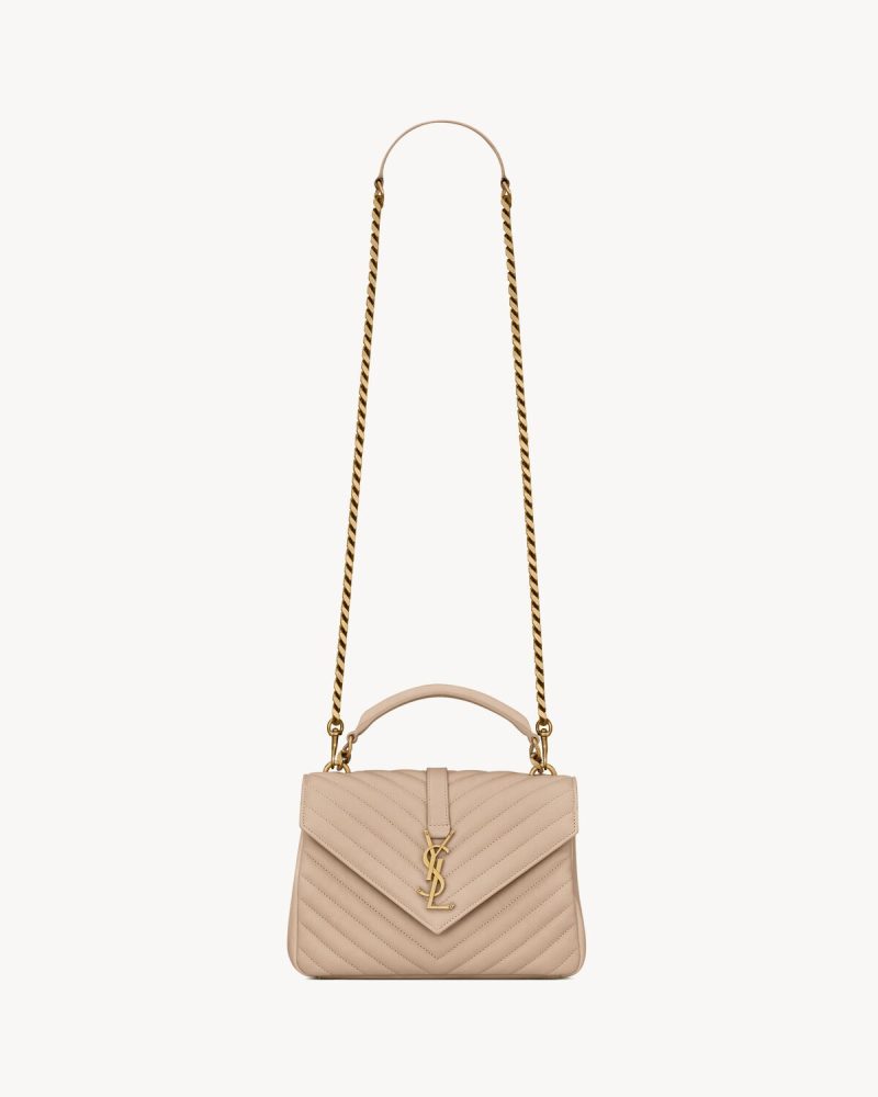 YSL College Medium in Quilted Leather