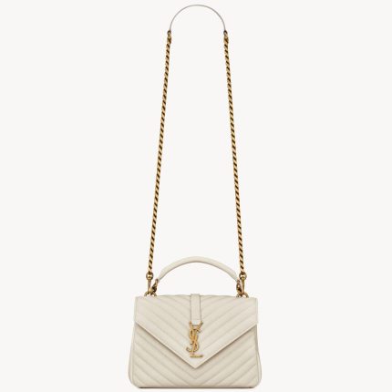 YSL College Medium in Quilted Leather