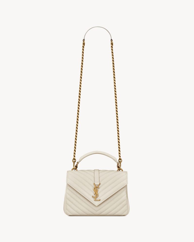 YSL College Medium in Quilted Leather