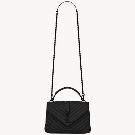 YSL College Medium in Quilted Leather