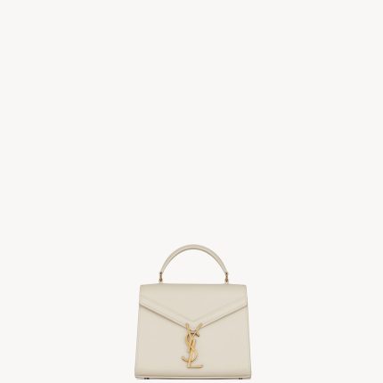 Cassandra Mini Top Handle Bag In Grain De Poudre Embossed Leather