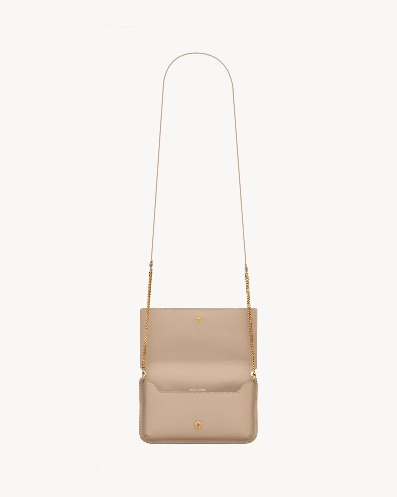YSL Cassandre Phone Holder in Smooth Leather - Image 2
