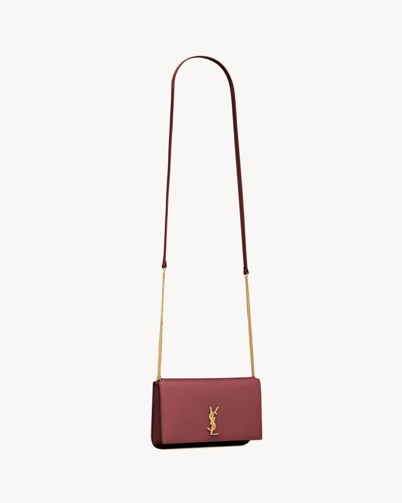 YSL Cassandre Phone Holder in Smooth Leather - Image 2