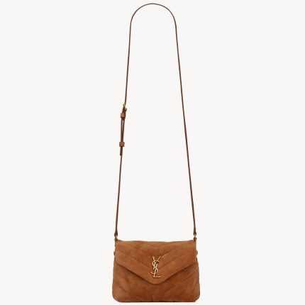 YSL Toy Loulou In Quilted Suede