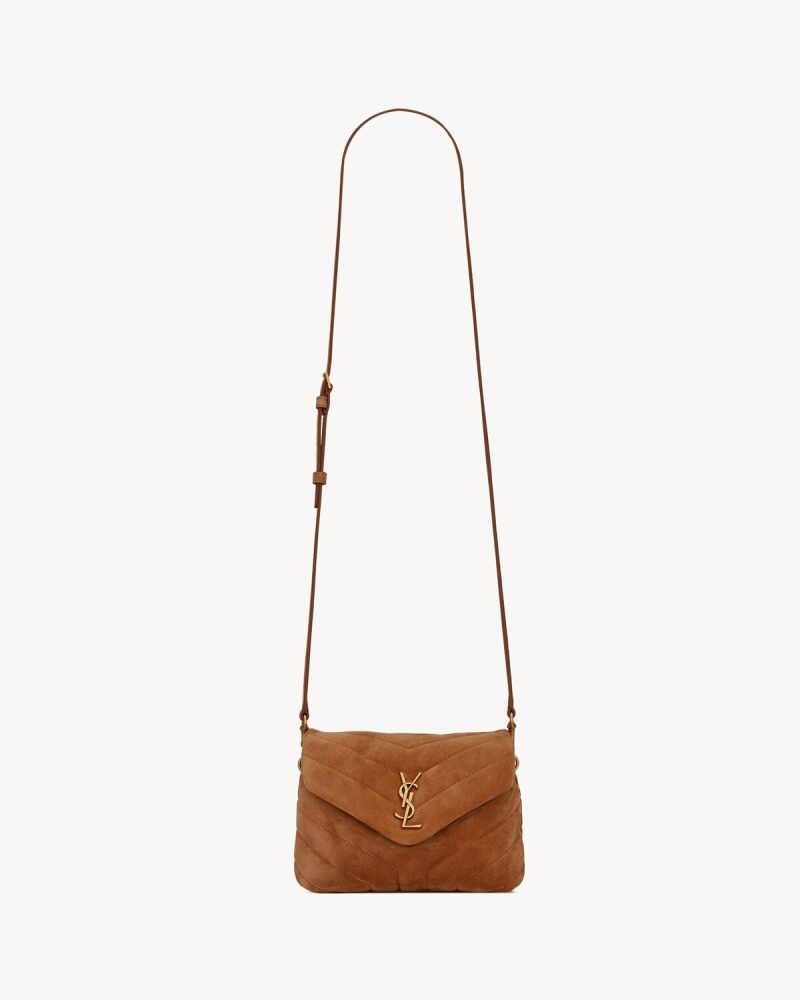 YSL Toy Loulou In Quilted Suede