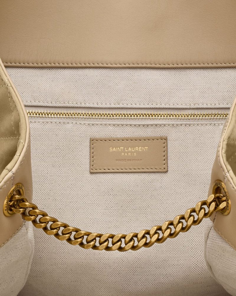 YSL Icare Maxi Shopping Bag In Quilted Nubuck Suede - Image 8