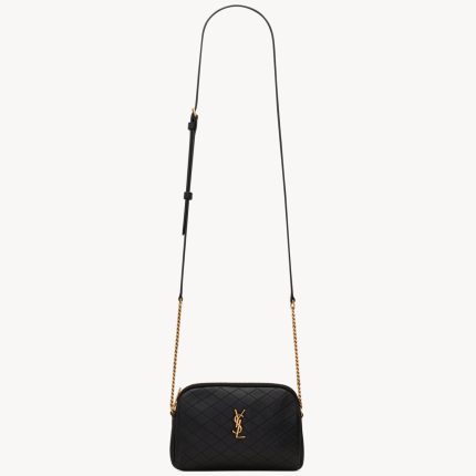 YSL Gaby Zipped Pouch in Quilted Lambskin