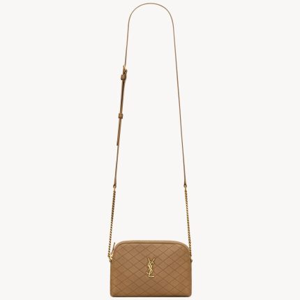 YSL Gaby Zipped Pouch in Quilted Lambskin