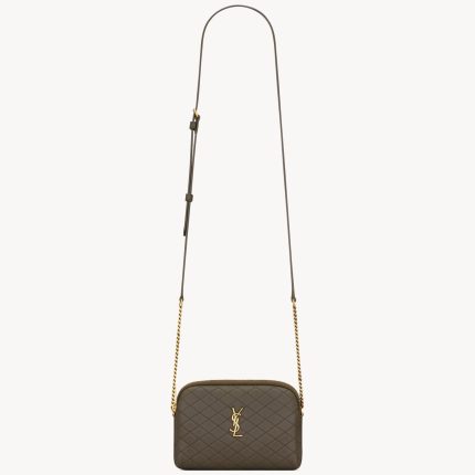 YSL Gaby Zipped Pouch in Quilted Lambskin