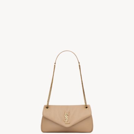YSL CALYPSO Small in Plunged Lambskin