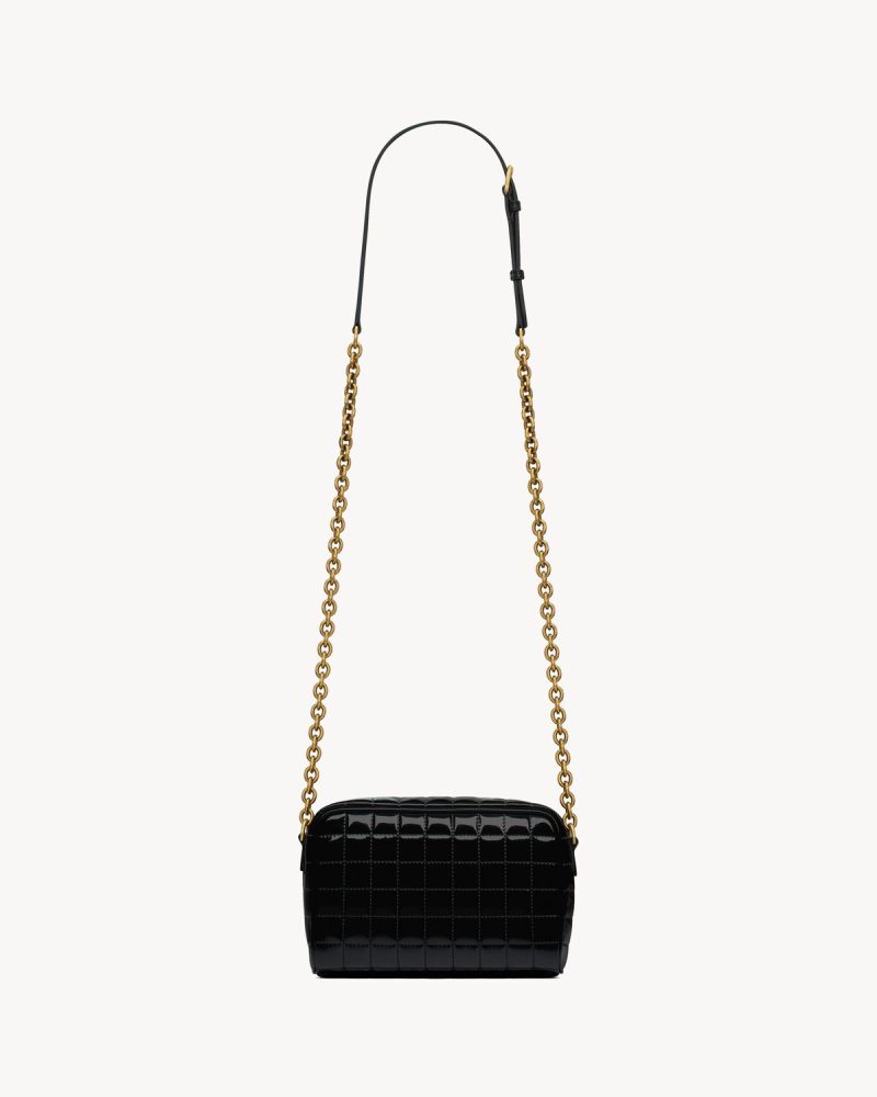 YSL Cassandre Matelassé Carré Camera Bag in Shiny Canvas - Image 4