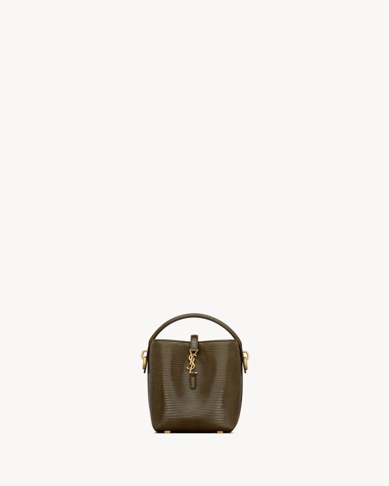 YSL Le 37 Mini in Shiny Lizard
