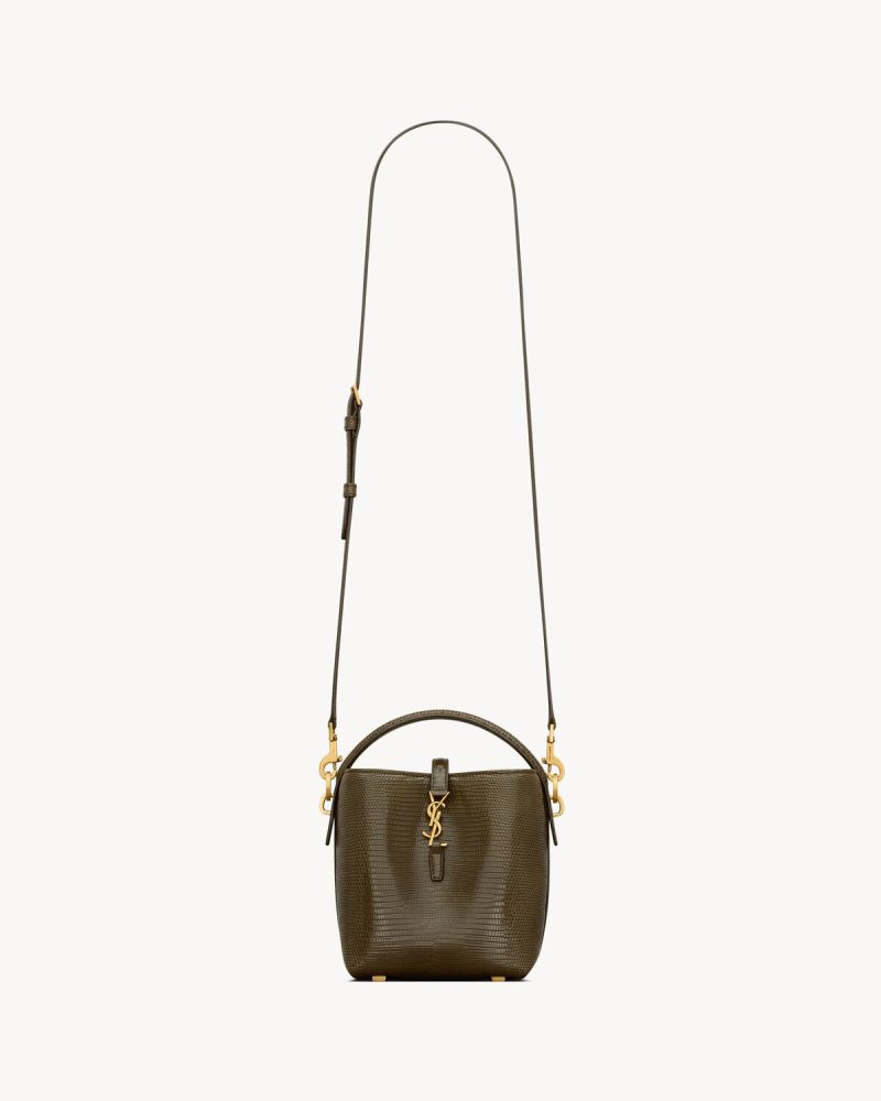 YSL Le 37 Mini in Shiny Lizard - Image 5