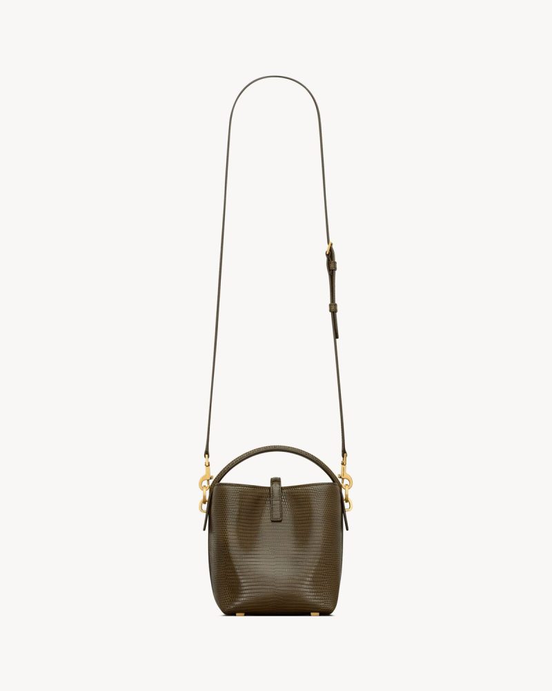 YSL Le 37 Mini in Shiny Lizard - Image 4