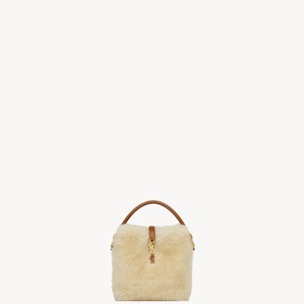 YSL Le 37 Mini In Shearling