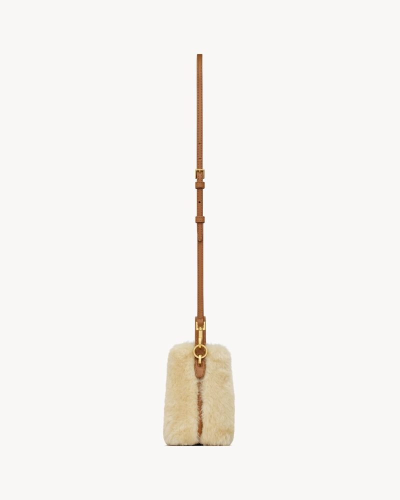 YSL Le 37 Mini In Shearling - Image 4