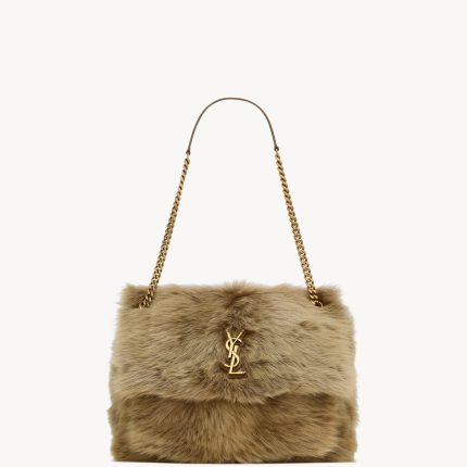 YSL Niki Large in Shearling