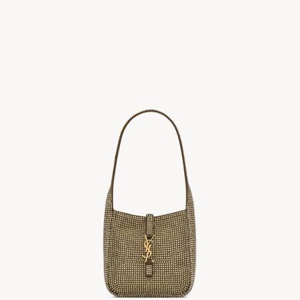 YSL Le 5 à 7 Supple Baby In Silk Satin And Crystals