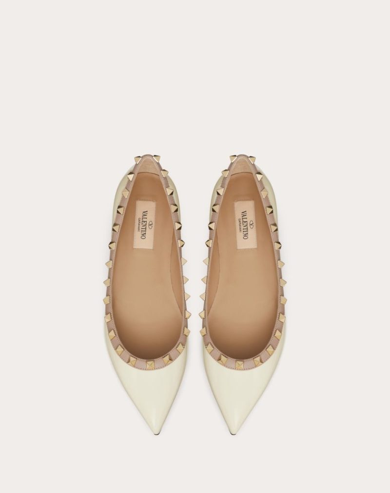 PATENT ROCKSTUD BALLET FLAT - Image 3