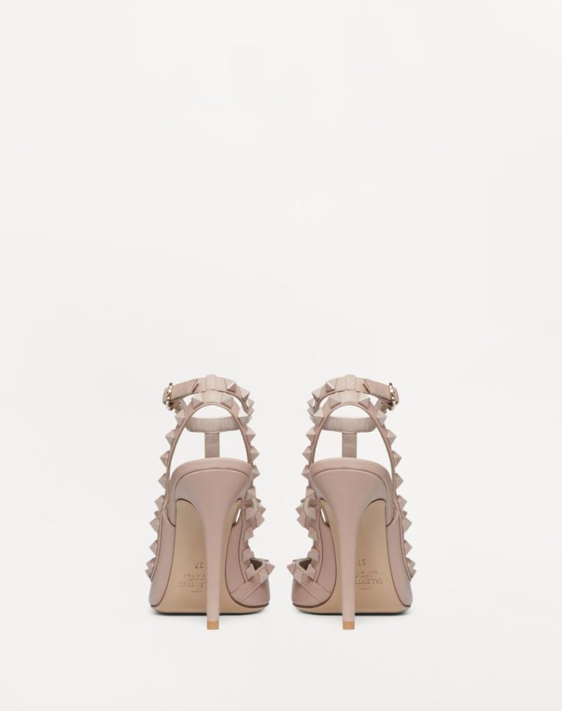 ROCKSTUD ANKLE STRAP PUMP WITH TONAL STUDS 100 MM - Image 5