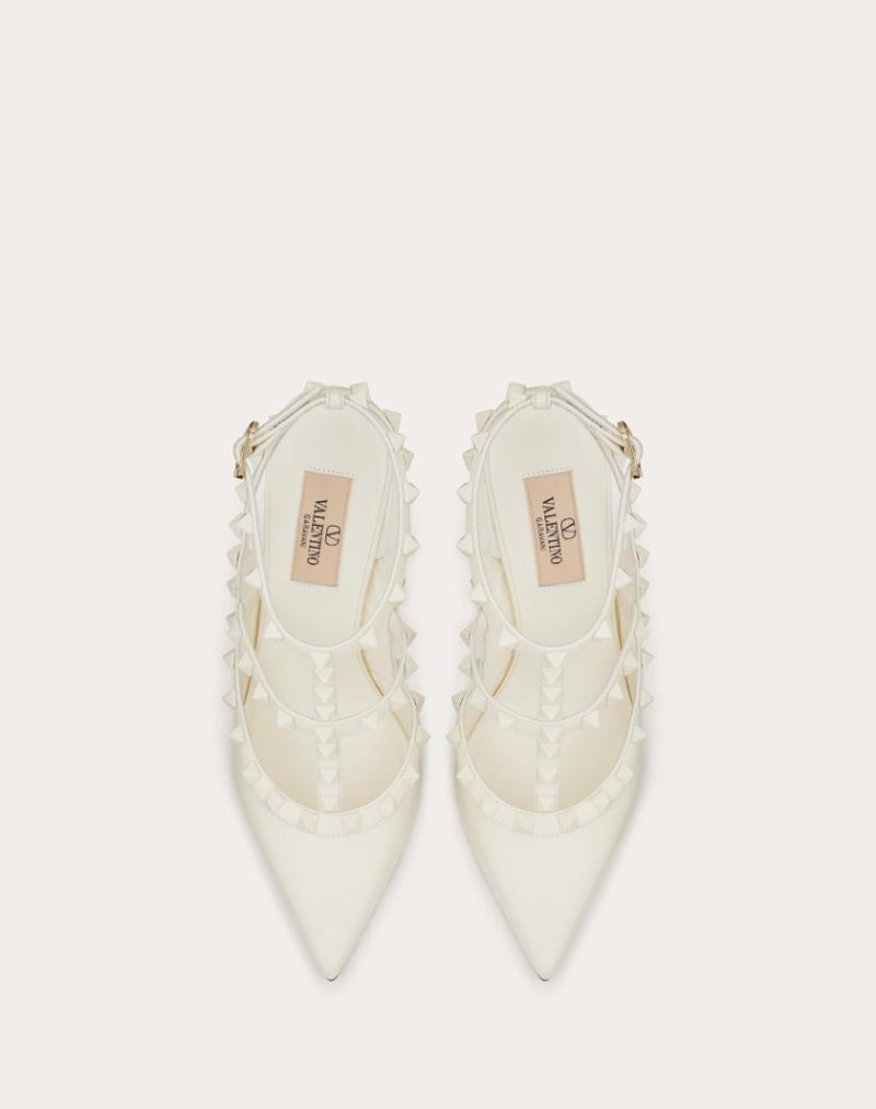 ROCKSTUD ANKLE STRAP PUMP WITH TONAL STUDS 100 MM - Image 4
