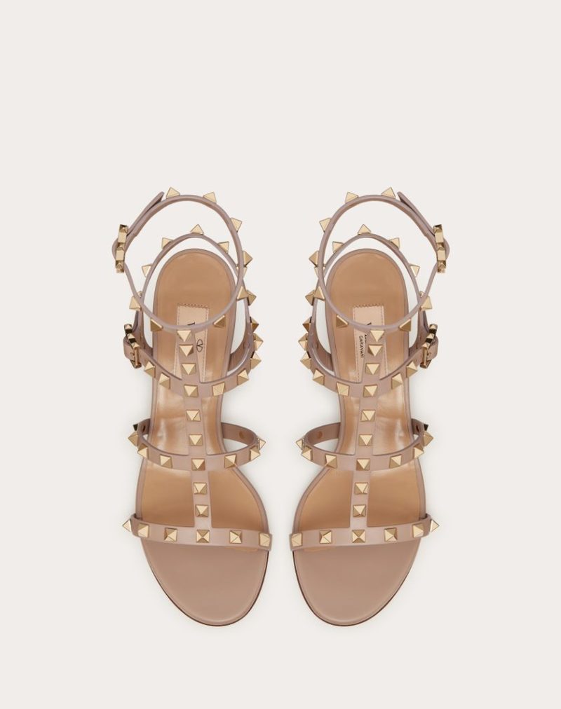 ROCKSTUD CALFSKIN ANKLE STRAP SANDAL 60 MM - Image 3