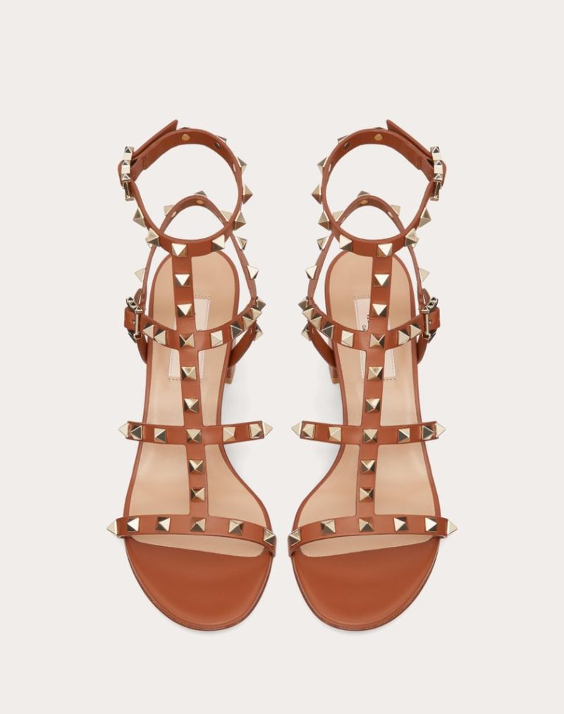 ROCKSTUD CALFSKIN ANKLE STRAP SANDAL 60 MM - Image 4